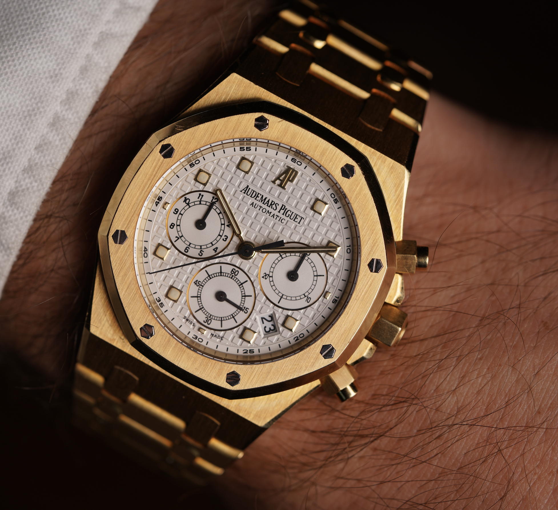 アヴィア　ゴールド　腕時計 Audemars Piguet Royal Oak Chronograph 25960BA 18KYG Full Set